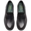 CLARKS MENS SLIP ON LOAFER - BLACK LEATHER
